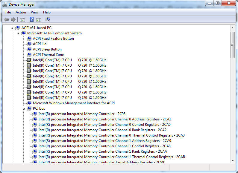 Expanded Windows Device Manager