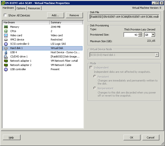 Resize the HDD size from within the vSphere Client