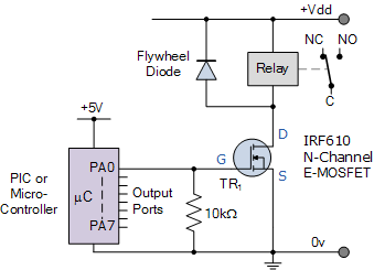 Micro-controller Relay Switch Circuit