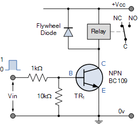 NPN Relay Switch Circuit