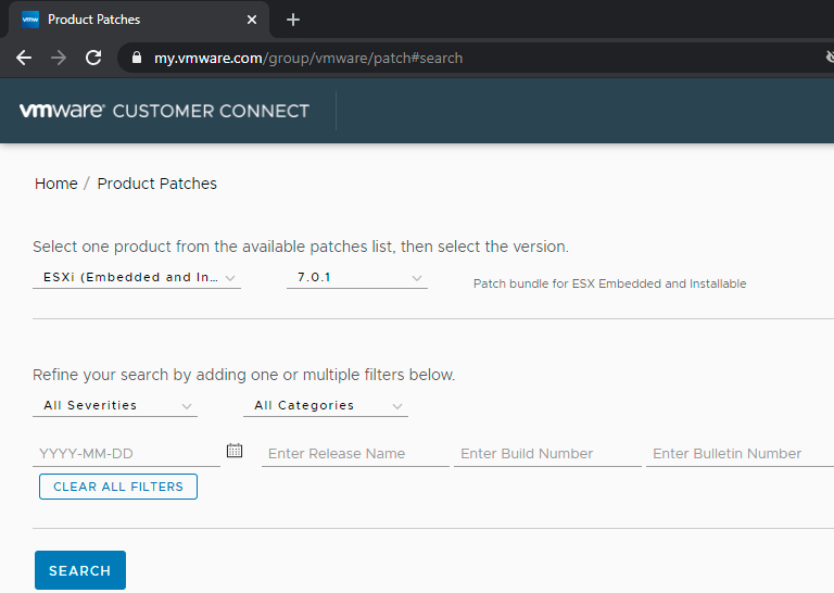 "ESXi (Embedded and ..." is cut off as the layout has been designed to cut off either way.