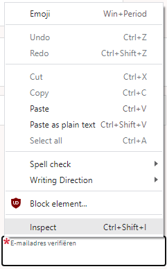 Inspect is enabled and actually works. Inspect is enabled and actually works.
