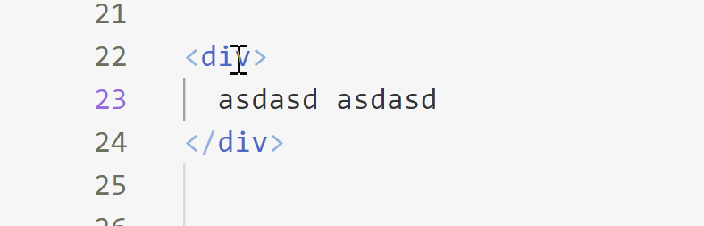 demo of HTML rename tags