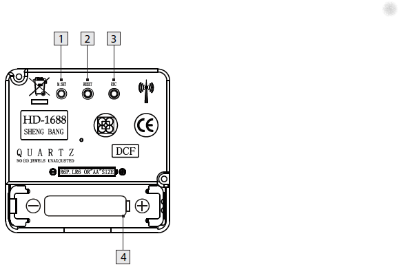DCF77 HD-1688 clock mechanism