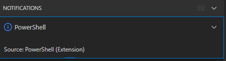 Notifications - Powershell - Source: Powershell (Extension)